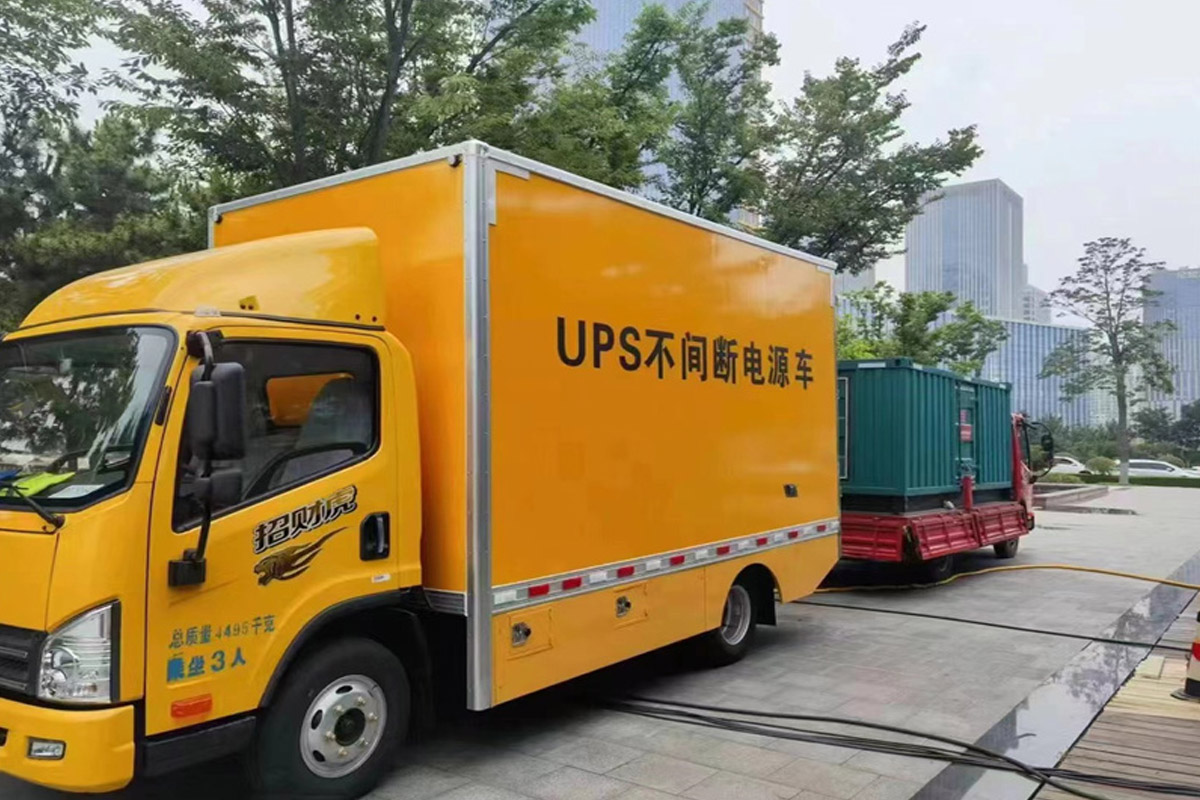 康乐发电机租赁施工现场